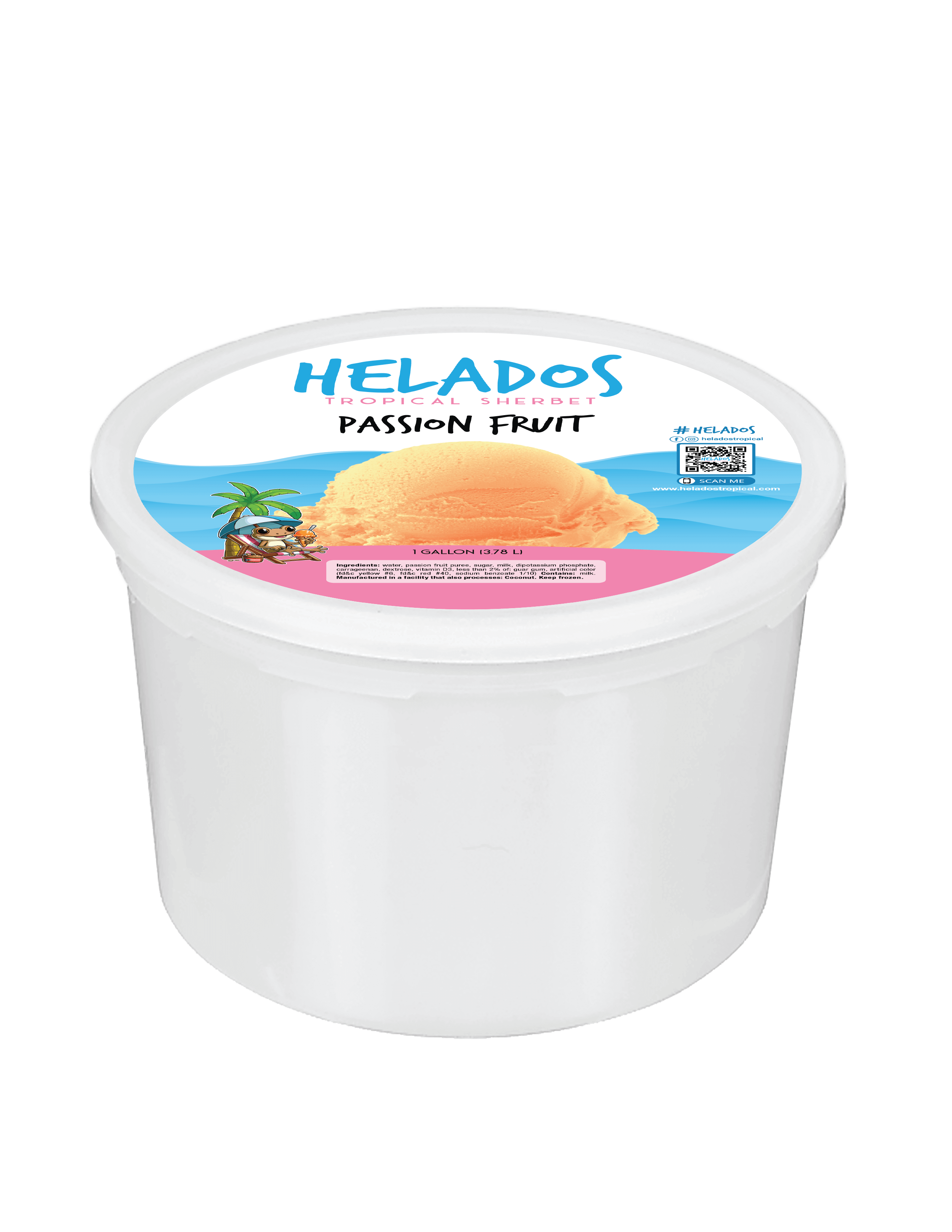 Helados Passion Fruit 1 gallon