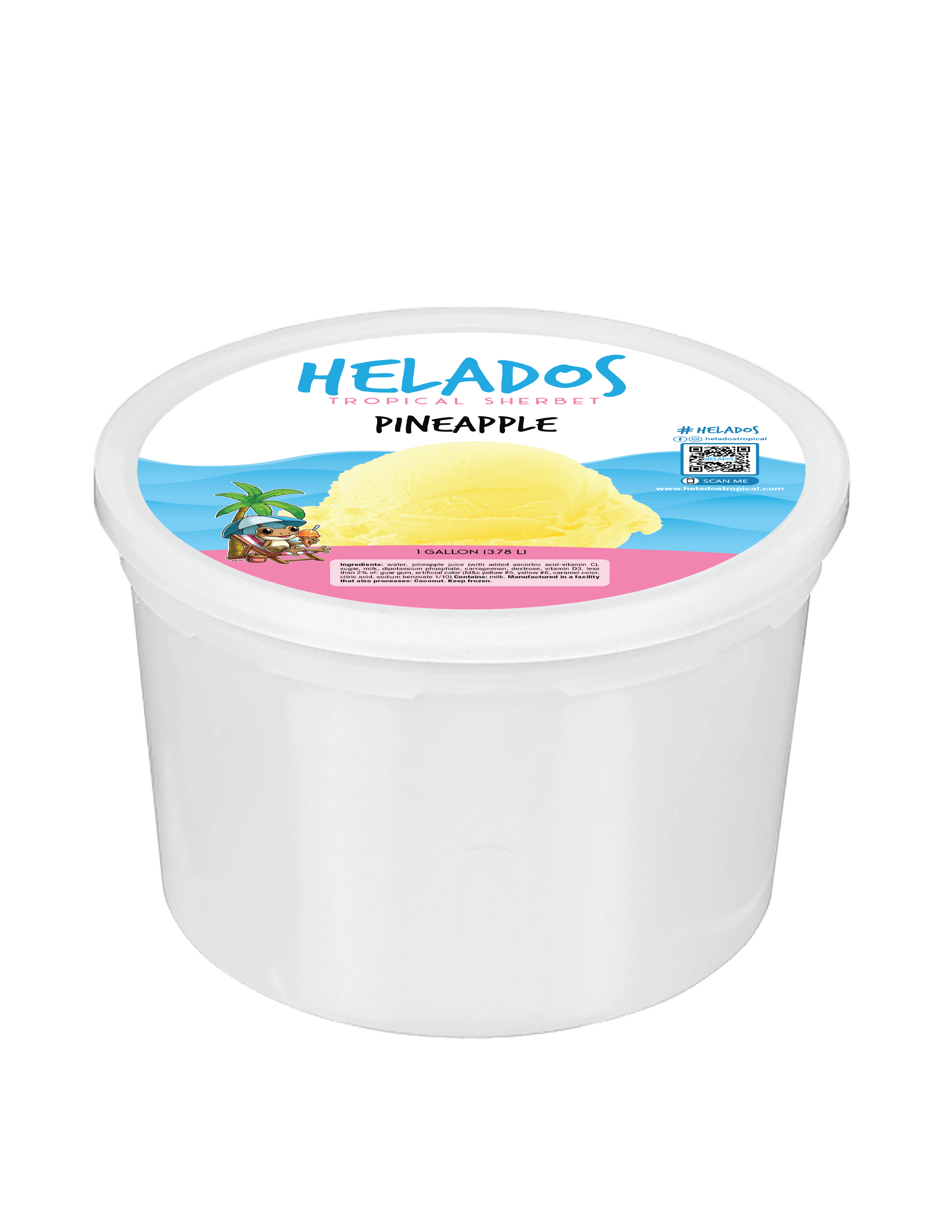 Helados Pineapple 1 gallon