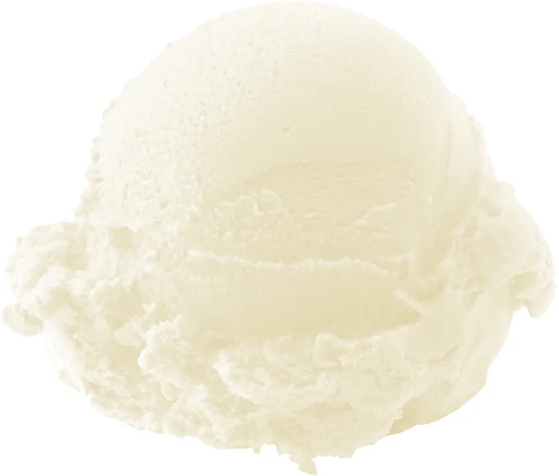 Coconut sherbet scoop