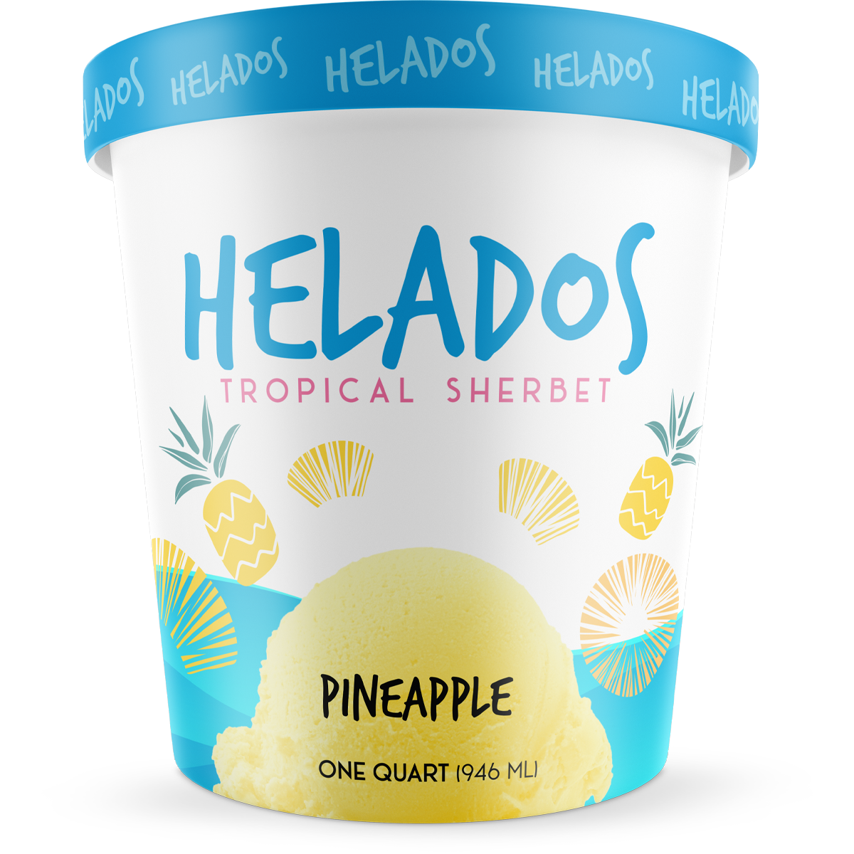 Helados Pineapple quart